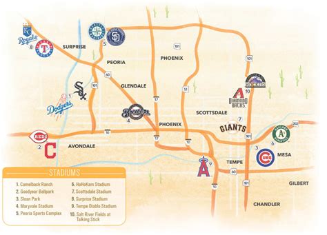 arizona spring training 2024 map