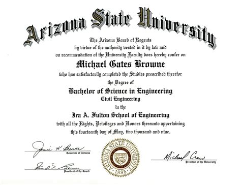 arizona state university engineering degree