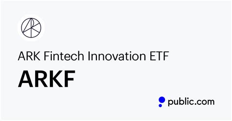 ark fintech innovation etf price