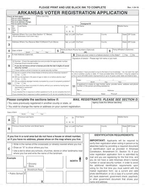 arkansas voter registration application