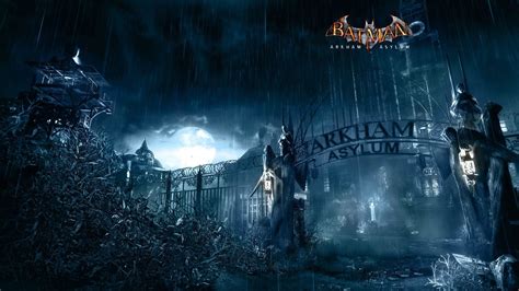 arkham asylum logo screen wallpaper