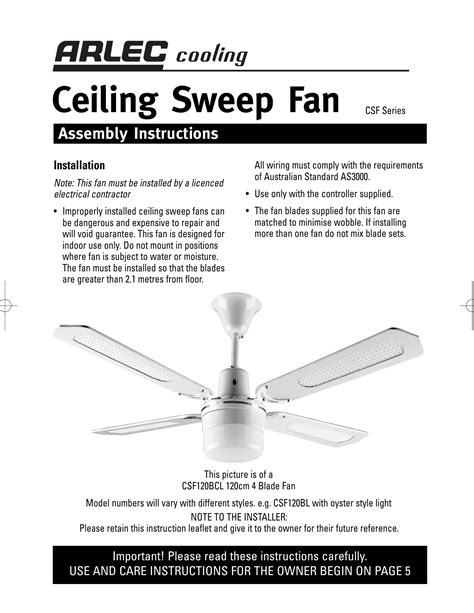 Arlec 130cm White 4 Blade Boston II Ceiling Fan With CCT Light And Remote Bunnings Australia