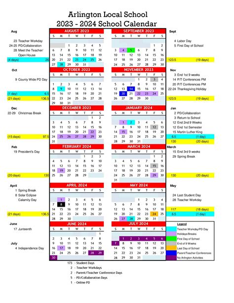 Arlington Isd Calendar 2024-25