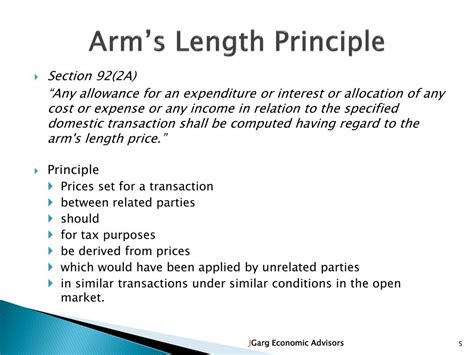 Arm's Length Principle In Transfer Pricing