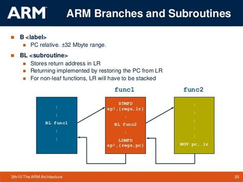 Arm Architecture Branches