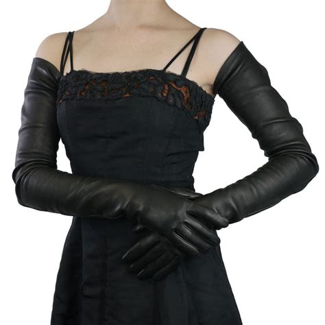 Arm Length Gloves Black