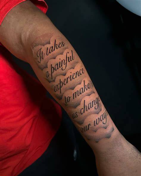 arm tattoos with quotes