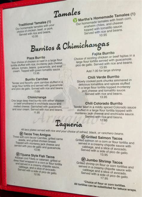 armando's palm desert menu