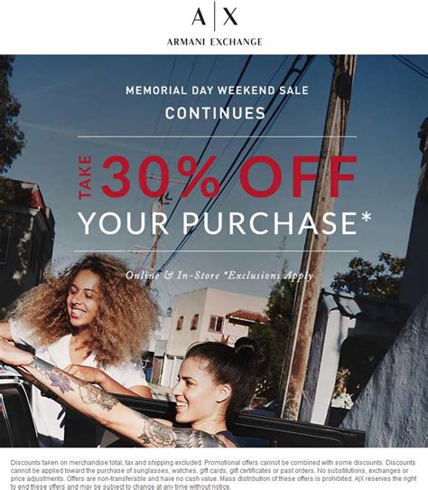Famous Armani Exchange Discount Code Ideas
