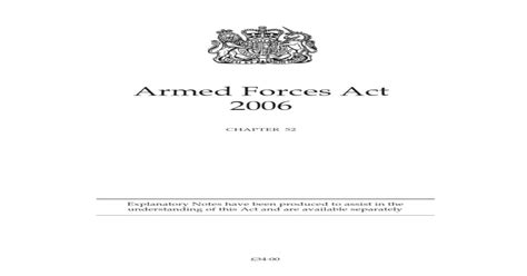 armed forces act pdf