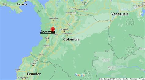 armenia colombia map