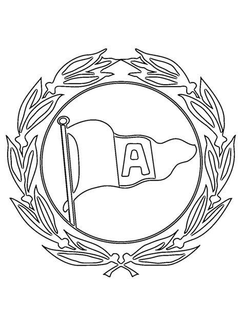 arminia bielefeld logo zum ausmalen