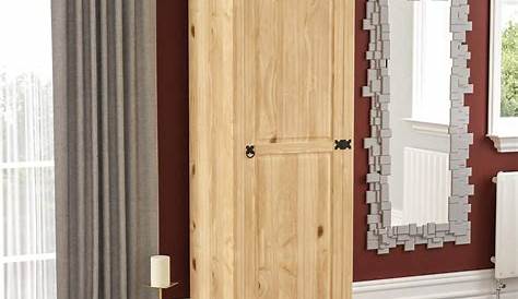 Armoire 1 Porte Bois Clair Et Métal Noir H22cm HENRY