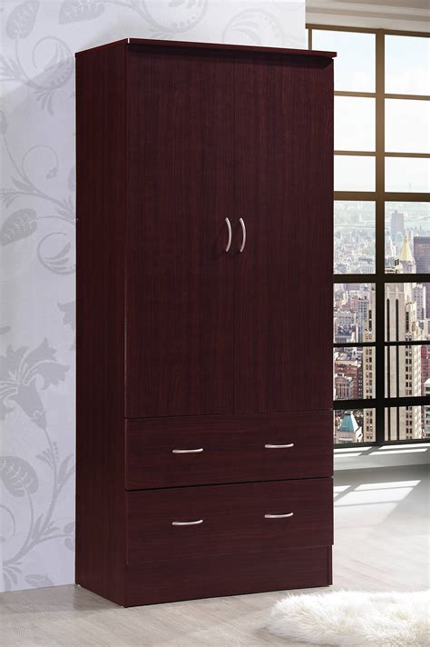 armoire closet with hanging rod