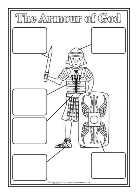 Armour Of God Activity Sheets