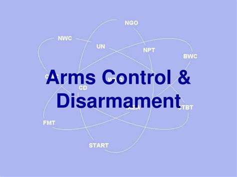 Arms Control Disarmament