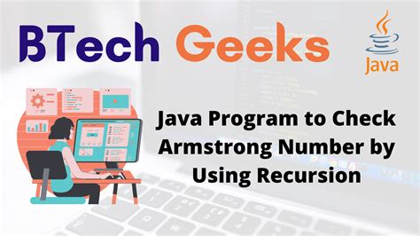 armstrong number in java using recursion