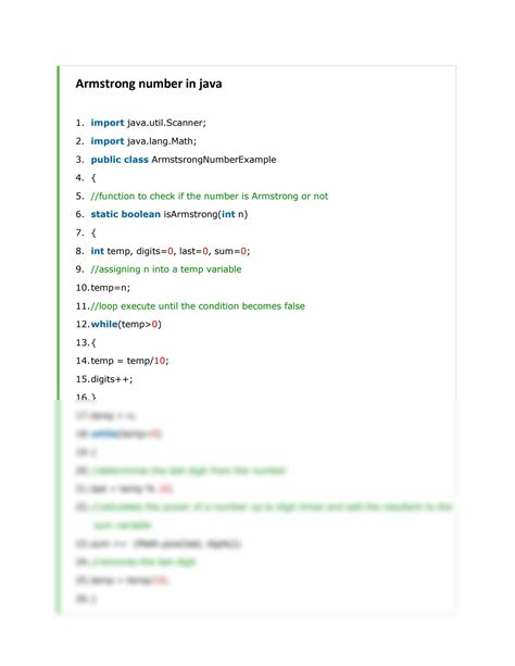 Armstrong Number Within A Range In Java