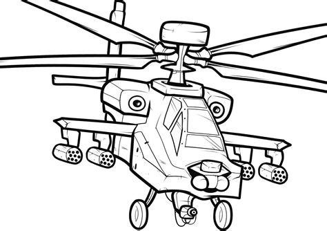 Army Helicopter Coloring Pages: Free Printable Pages For Kids