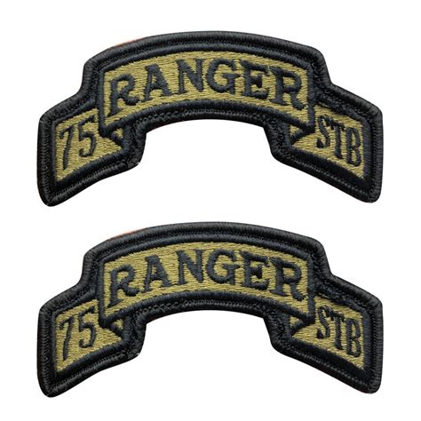 Large 75th Infantry Regiment US Ranger Scroll 7" X 3 1/2" Non