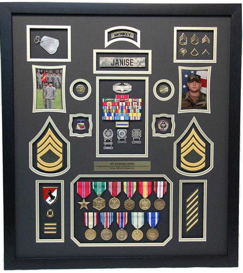 U.S. Army Shadow Box Display w/ Beret Military Memories and More