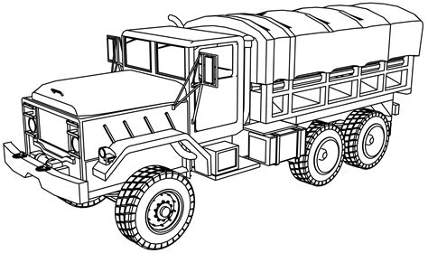 Army Trucks Coloring Pages