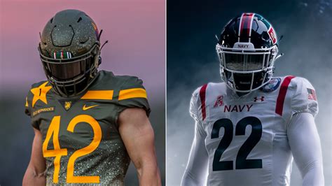 Army vs. Navy uniforms Every year, rivals’ alternates look awesome