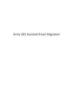 army 365 email migration