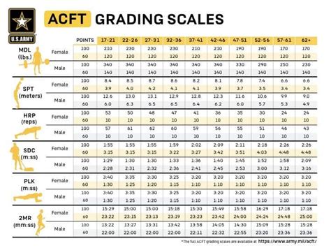 army acft test score