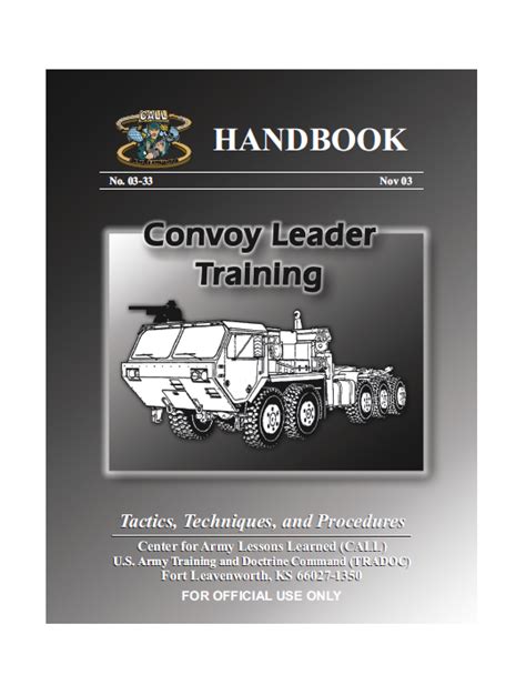 army convoy ops manual