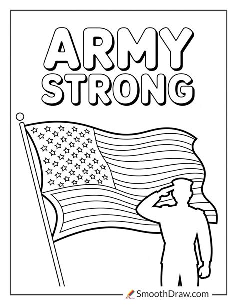 Army Flag Coloring Pages