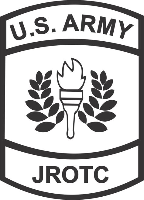 army jrotc logo black and white