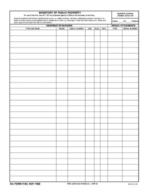 Army Pol Inventory Form