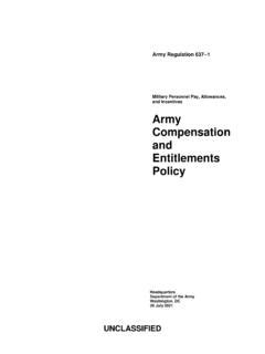Army Regulation Cot Entitlements