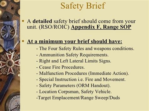 Range Safety Procedure