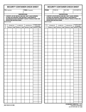 army security form 702