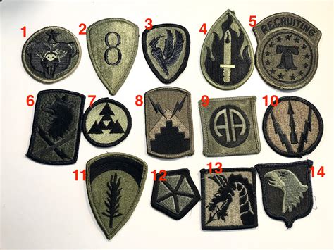Army Unit Patches