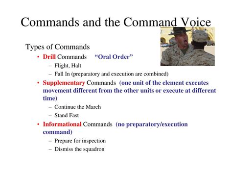 Army Voice Commands
