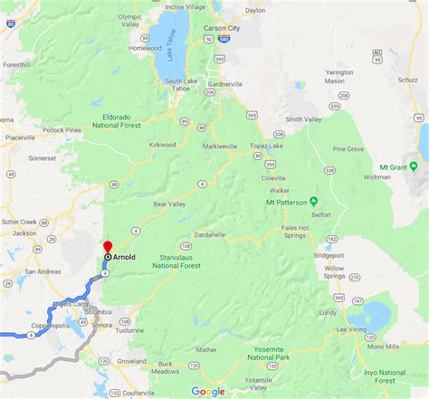 Arnold Ca To Yosemite