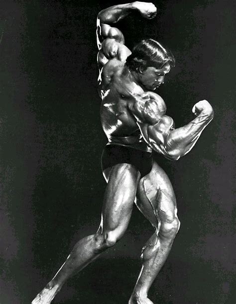arnold pose black and white