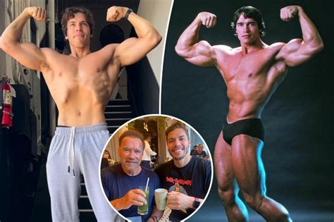 arnold schwarzenegger son comparison