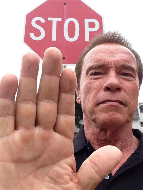 arnold schwarzenegger stop sign