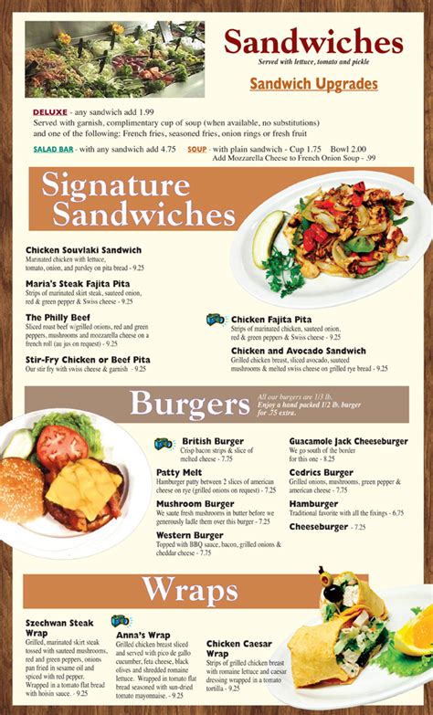 around the clock menu