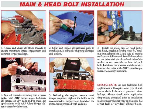 Arp Head Bolt Installation