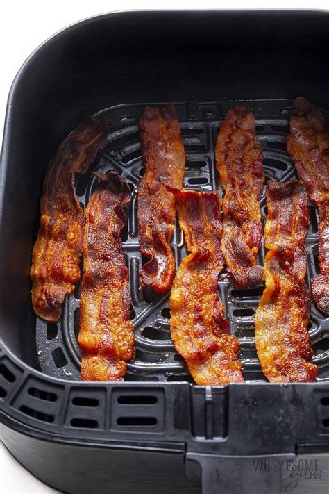 Arranging Bacon in Air Fryer