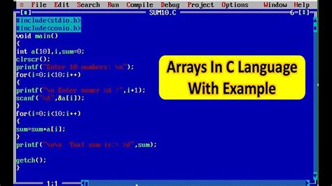 array in c language in hindi