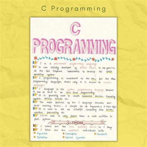 array in c programming notes pdf