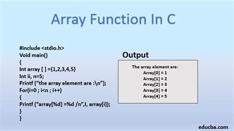 array in c programming pdf