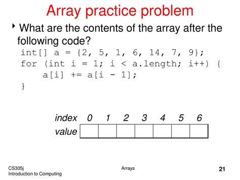 array practice problems in python