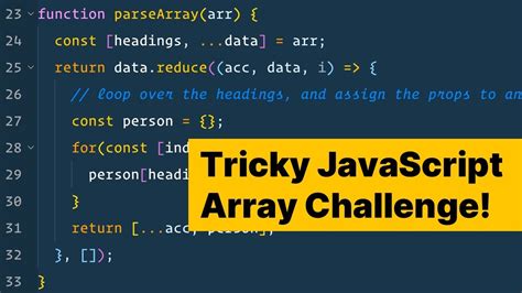 array problem solving questions in javascript